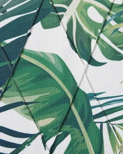 Shop Beliani Nojatuoli Rahilla Lehtikuviollinen Vihrea Sandset