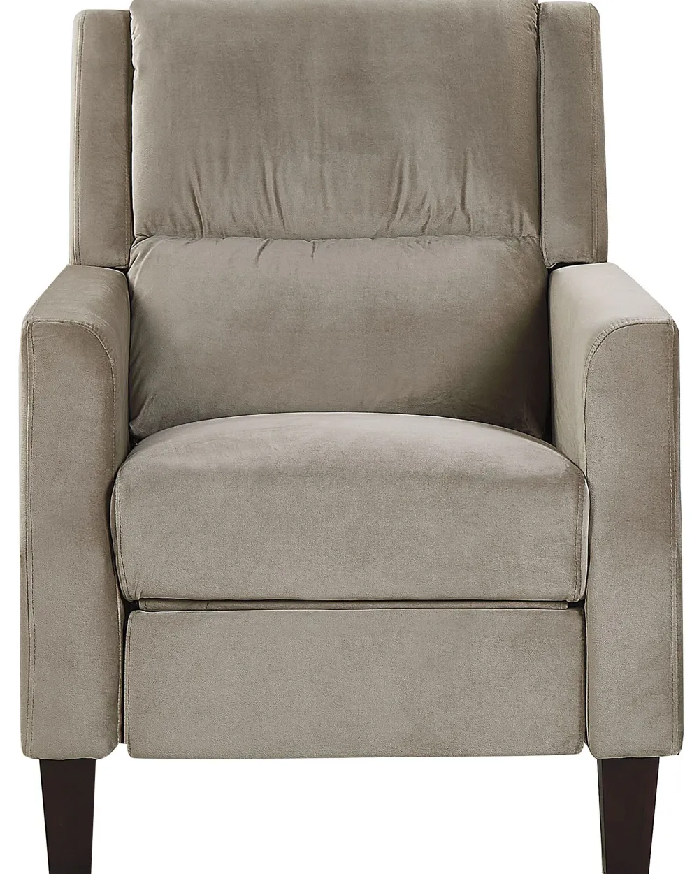 Best Sale Beliani Nojatuoli Ruskeanharmaa Sametti Egersund