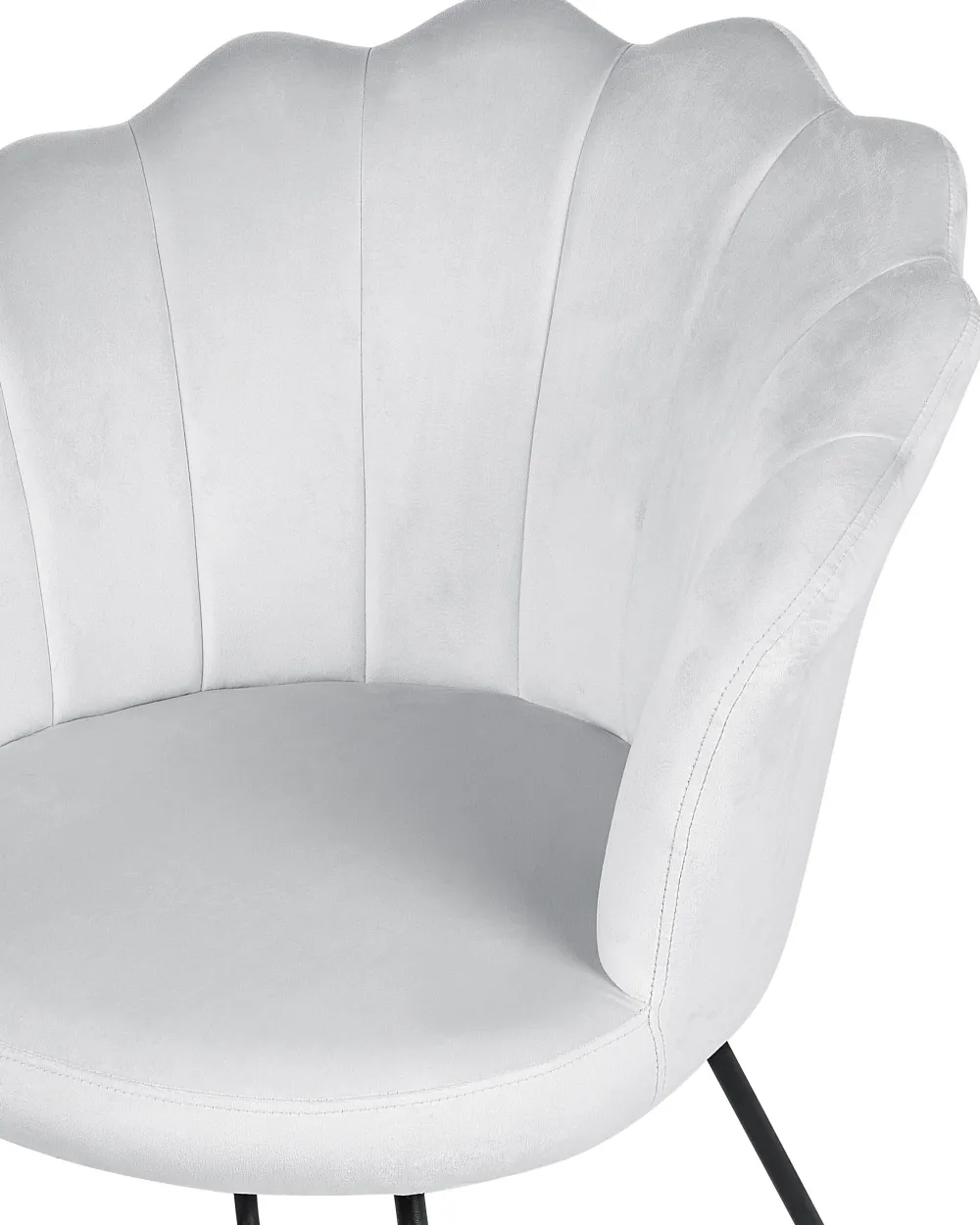 Nojatuolit<Beliani Nojatuoli Sametti Harmaa Lovelock