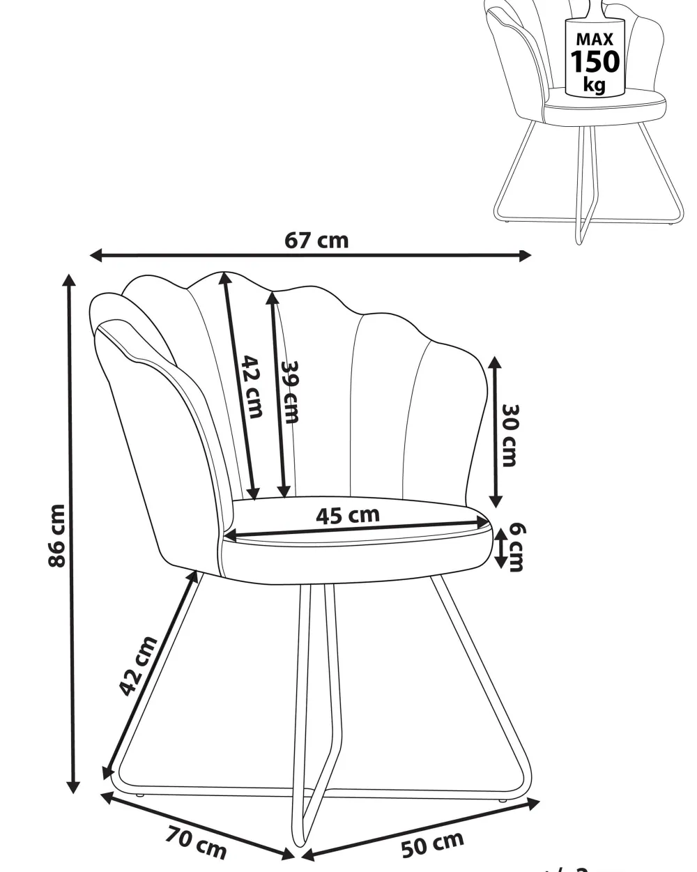 Nojatuolit<Beliani Nojatuoli Sametti Harmaa Lovelock