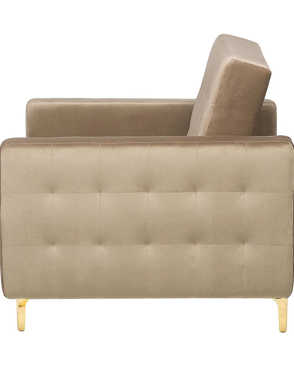 Nojatuolit<Beliani Nojatuoli Sametti Hiekanruskea Aberdeen