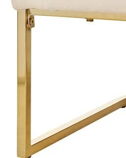 Nojatuolit<Beliani Nojatuoli Sametti Kermanvalkoinen Sirkka