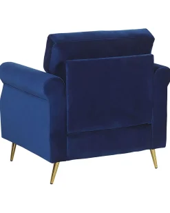 Fashion Beliani Nojatuoli Sametti Laivastonsininen Vietas