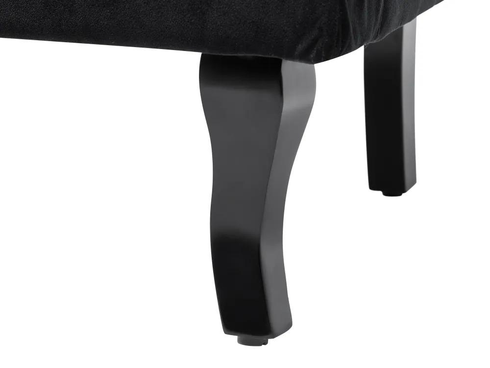 Cheap Beliani Nojatuoli Sametti Musta Alta