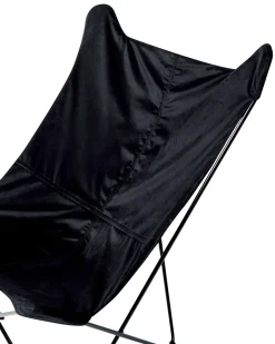 Best Sale Beliani Nojatuoli Sametti Musta Nybro