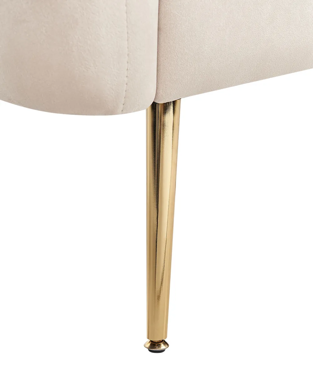 Nojatuolit<Beliani Nojatuoli Sametti Ruskeanharmaa Laconia