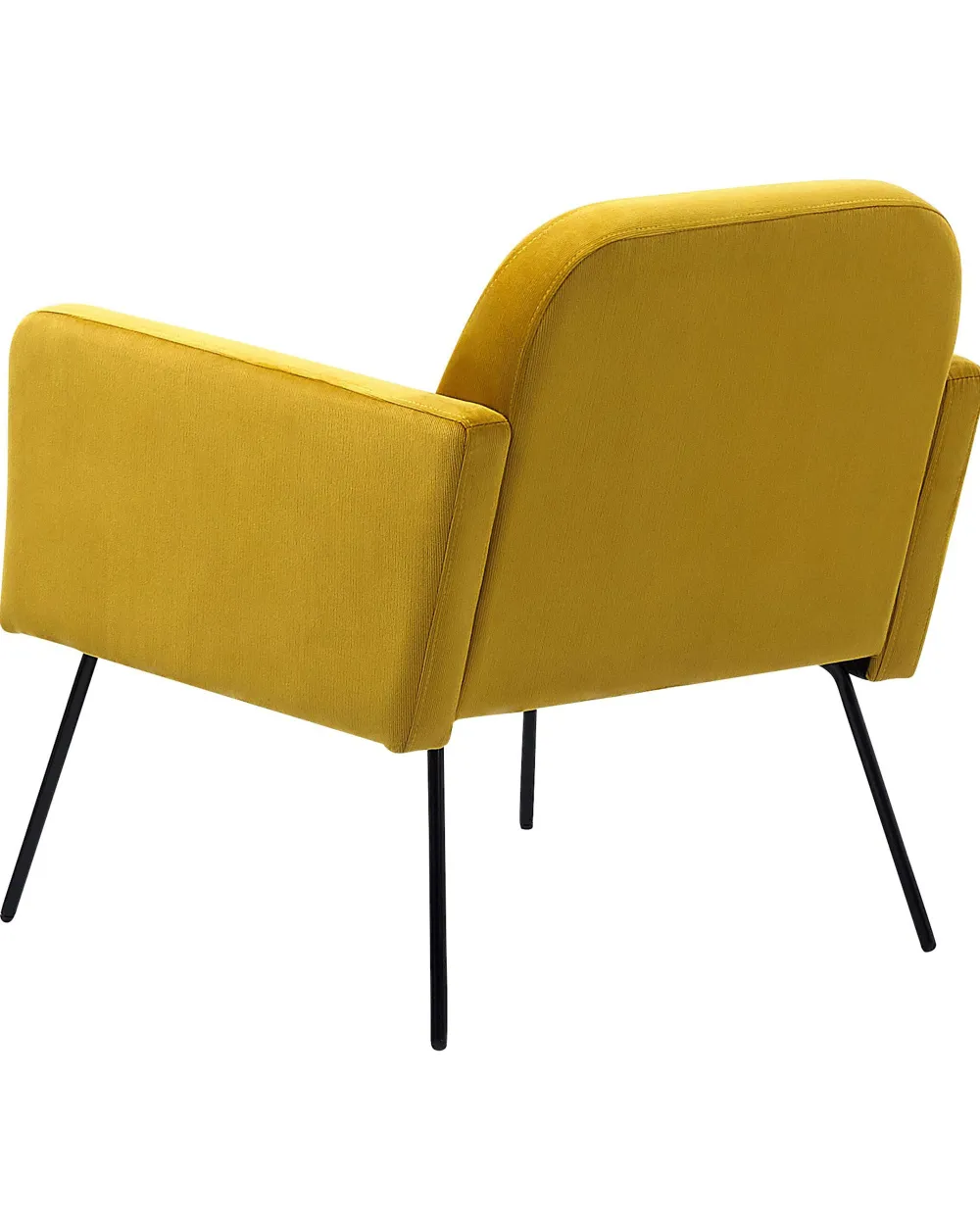 Nojatuolit<Beliani Nojatuoli Sametti Sinapinkeltainen Narken