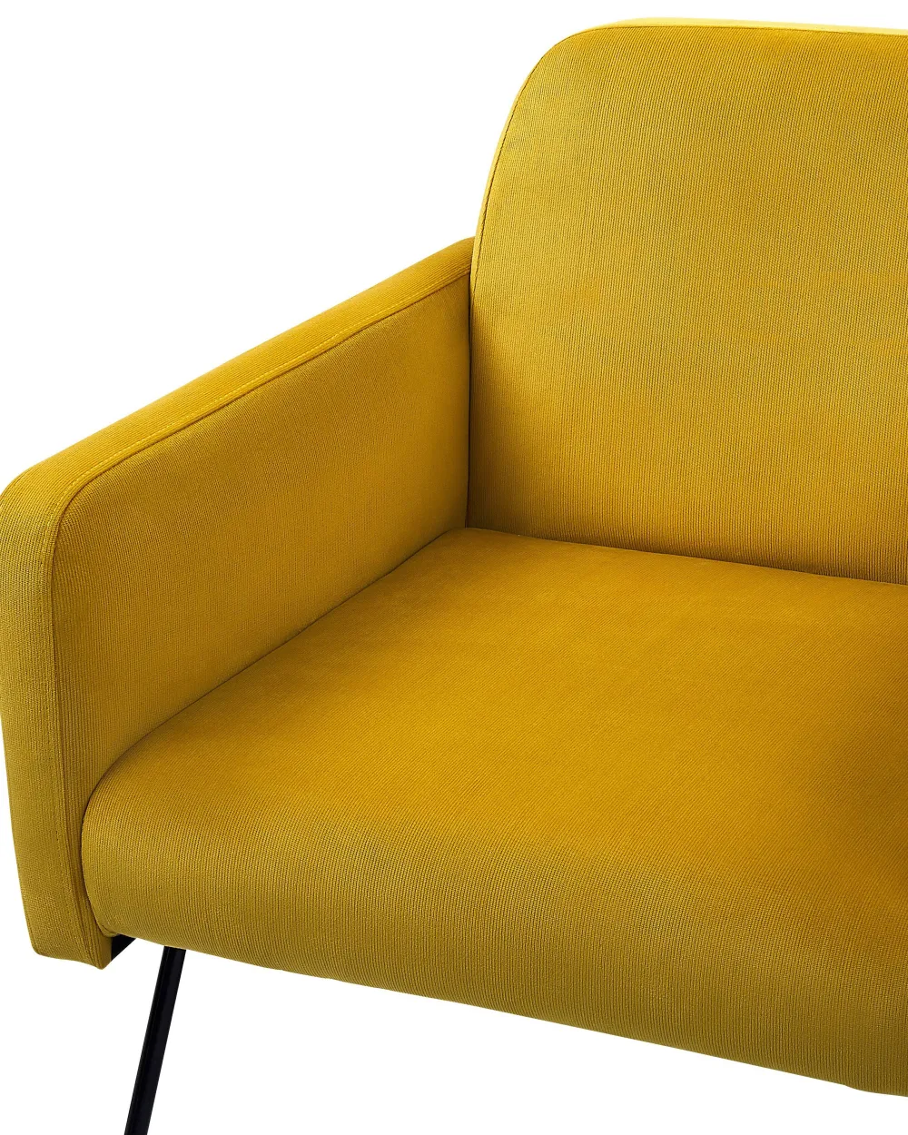 Nojatuolit<Beliani Nojatuoli Sametti Sinapinkeltainen Narken