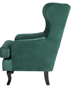 Best Beliani Nojatuoli Sametti Tummanvihrea Alta