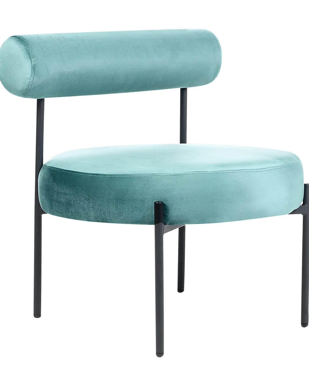 Nojatuolit<Beliani Nojatuoli Sametti Turkoosi Alpha