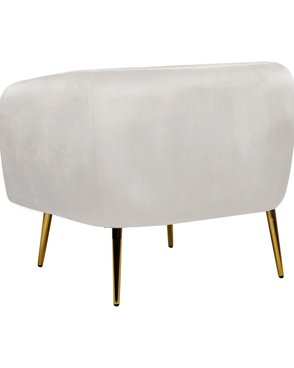 Nojatuolit<Beliani Nojatuoli Sametti Vaaleanharmaa Laconia