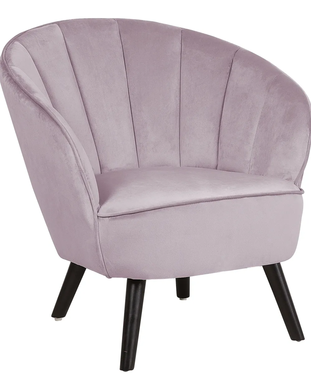 Nojatuolit<Beliani Nojatuoli Sametti Vaaleanpunainen Dala