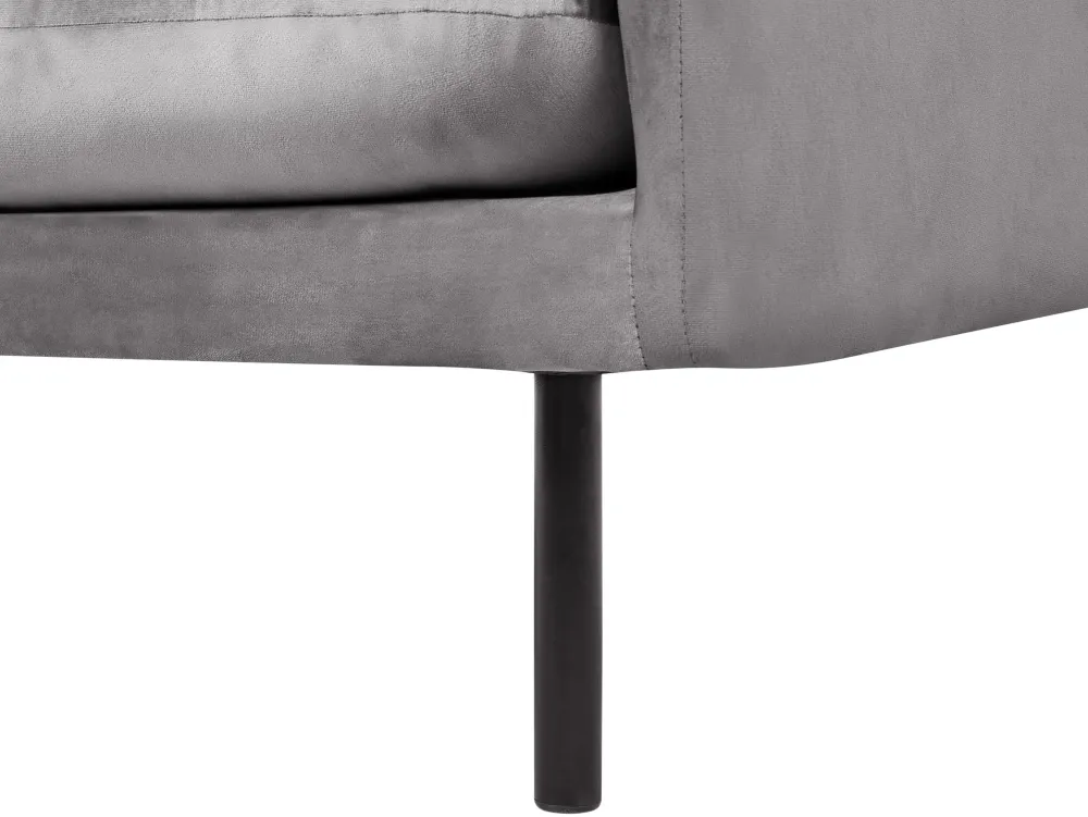 Nojatuolit<Beliani Nojatuoli Samettinen Harmaa Vinterbro