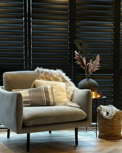 Nojatuolit<Beliani Nojatuoli Samettinen Harmaa Vinterbro