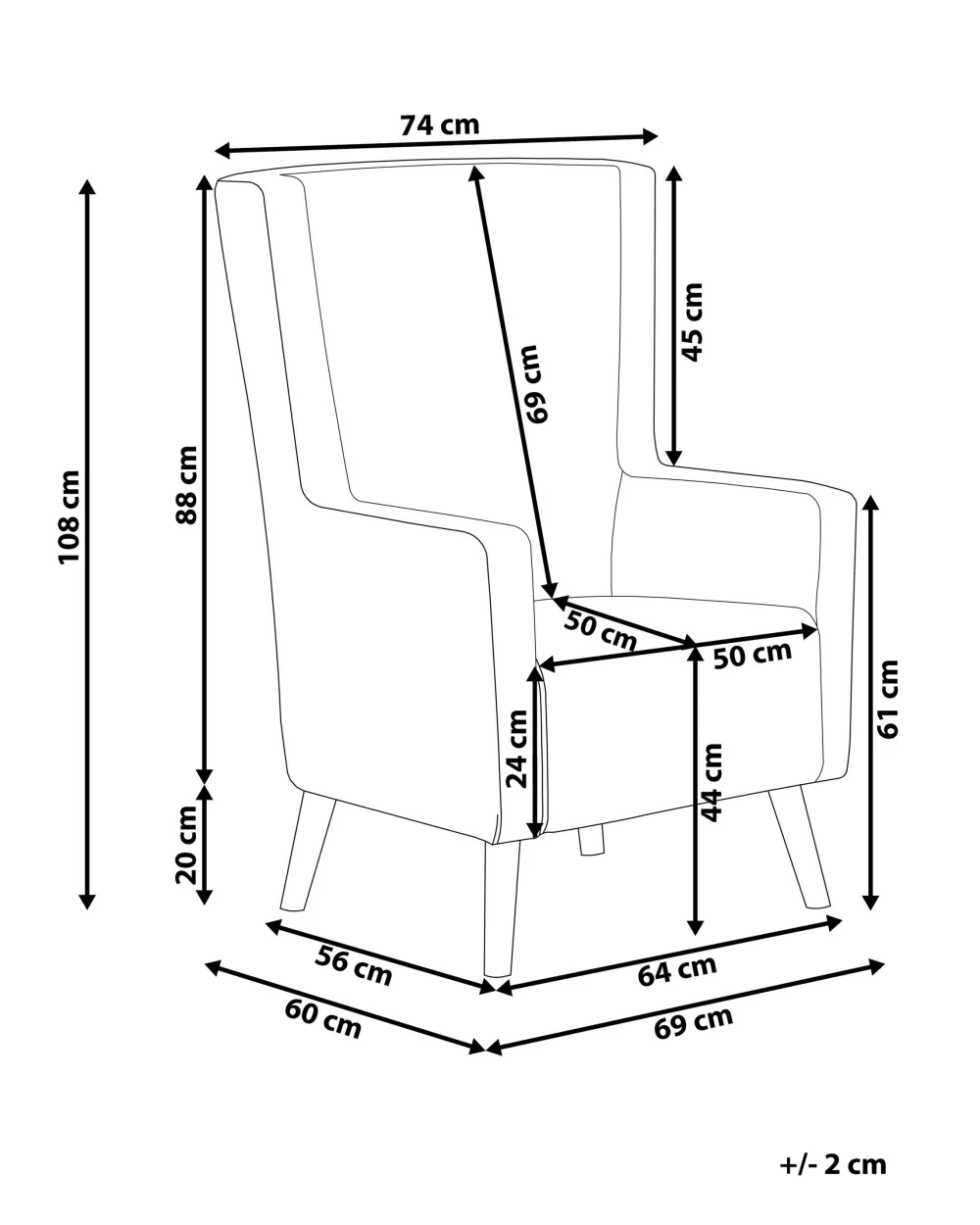 Cheap Beliani Nojatuoli Samettinen Keltainen Oneida