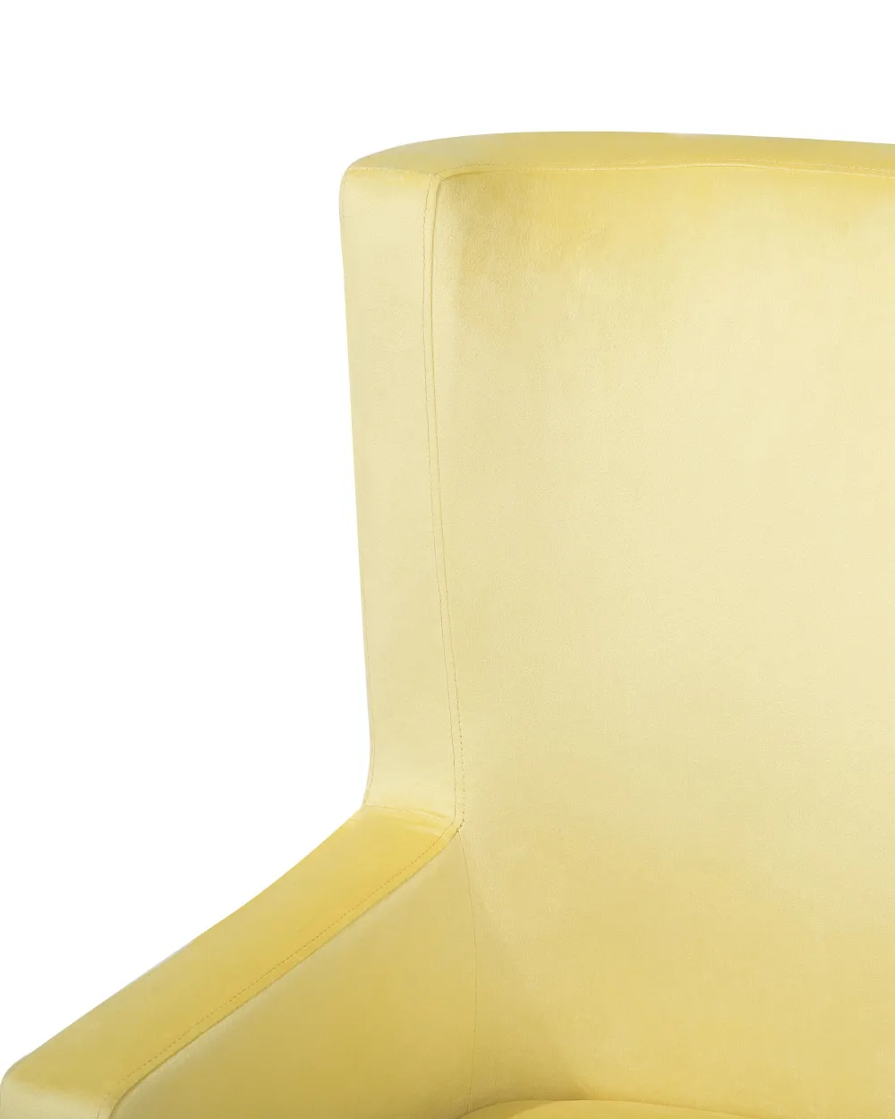 Cheap Beliani Nojatuoli Samettinen Keltainen Oneida