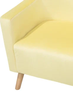 Cheap Beliani Nojatuoli Samettinen Keltainen Oneida