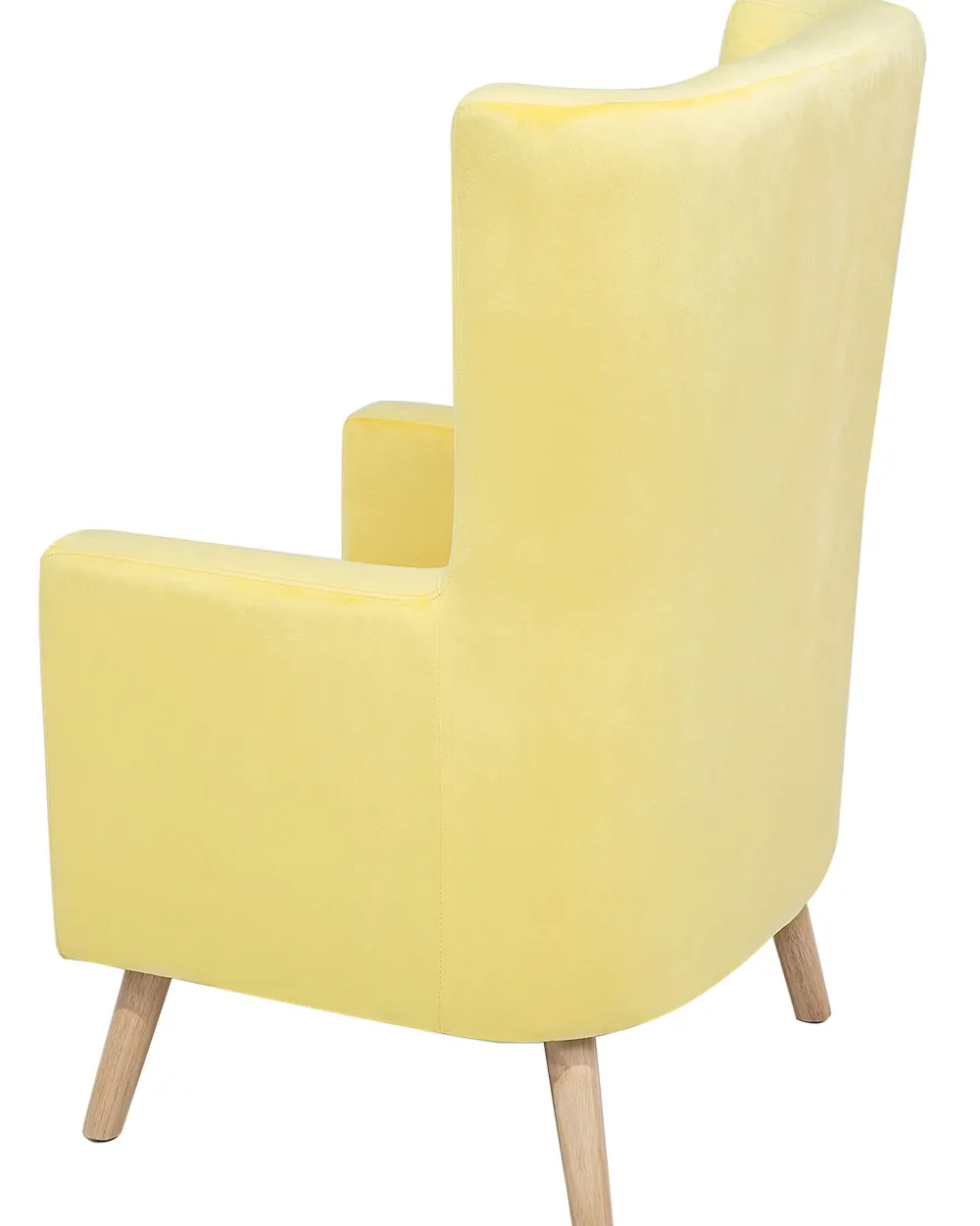 Cheap Beliani Nojatuoli Samettinen Keltainen Oneida