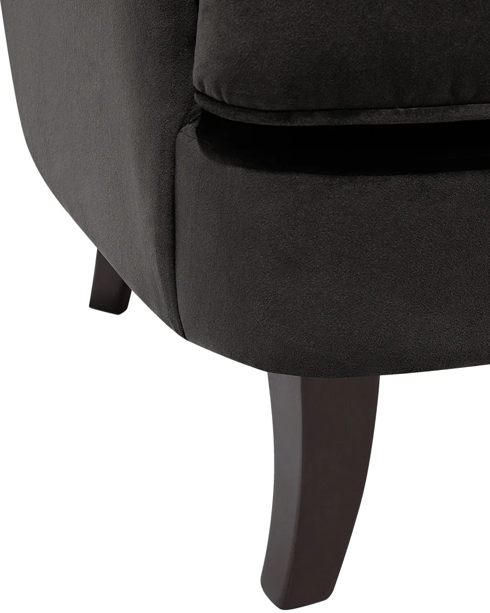 Nojatuolit<Beliani Nojatuoli Samettinen Musta Viborg Ii