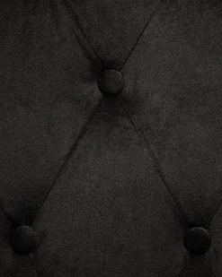 Nojatuolit<Beliani Nojatuoli Samettinen Musta Viborg Ii