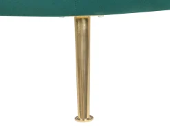 Best Beliani Nojatuoli Samettinen Vihrea Langa