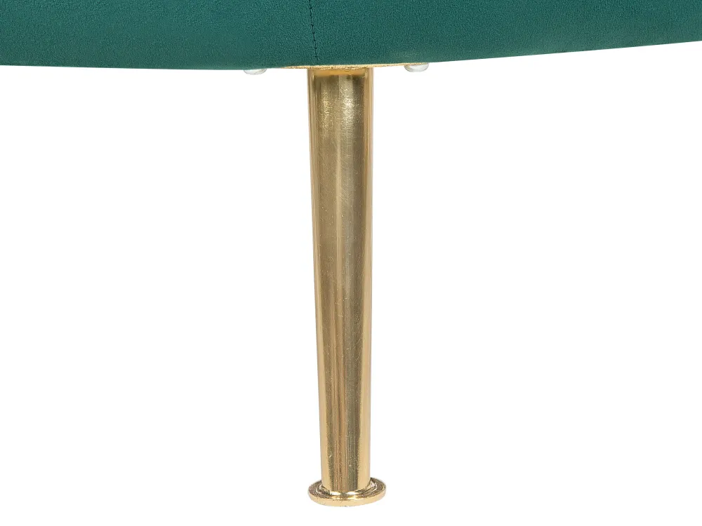 Best Beliani Nojatuoli Samettinen Vihrea Langa