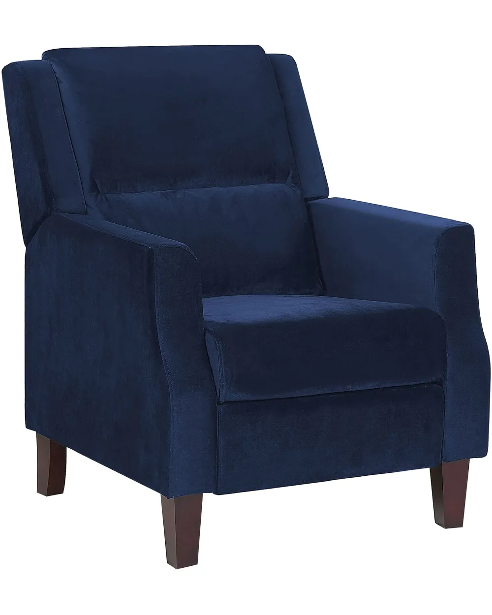 Nojatuolit<Beliani Nojatuoli Sininen Sametti Egersund