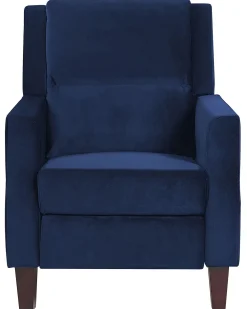 Nojatuolit<Beliani Nojatuoli Sininen Sametti Egersund