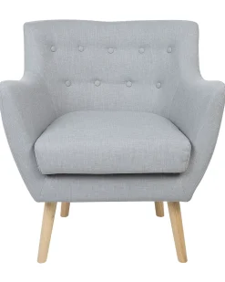 Nojatuolit<Beliani Nojatuoli Vaaleanharmaa Drammen