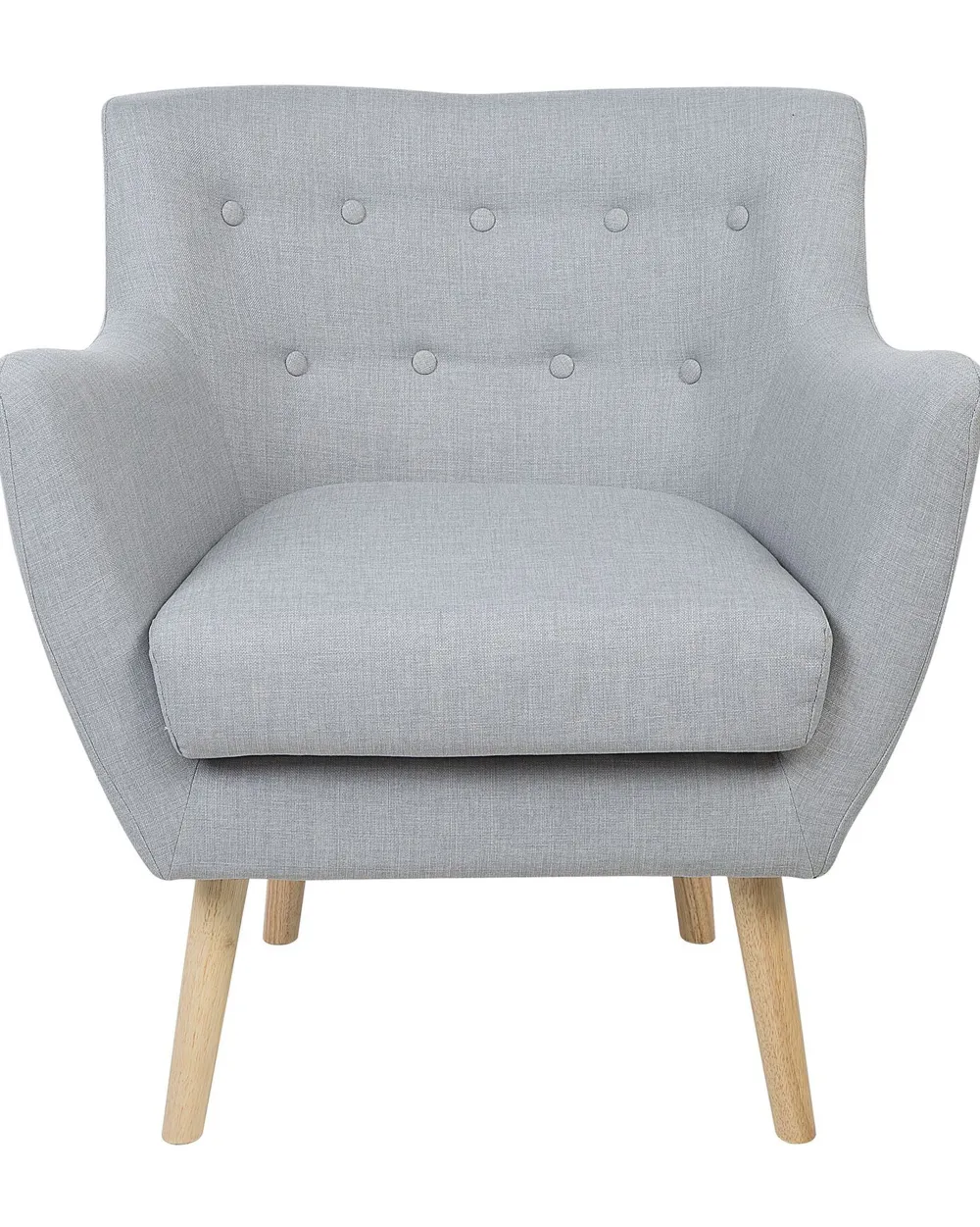 Nojatuolit<Beliani Nojatuoli Vaaleanharmaa Drammen