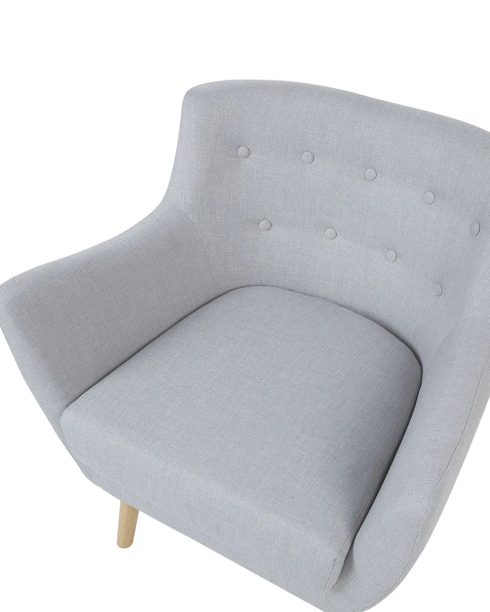 Nojatuolit<Beliani Nojatuoli Vaaleanharmaa Drammen