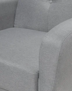 Sale Beliani Nojatuoli Vaaleanharmaa Florli