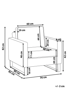 Clearance Beliani Nojatuoli Vakosametti Harmaa Vind