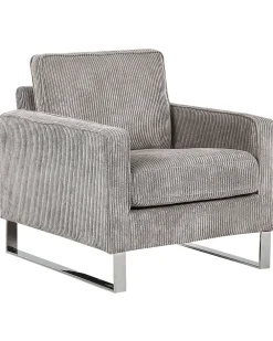 Clearance Beliani Nojatuoli Vakosametti Harmaa Vind