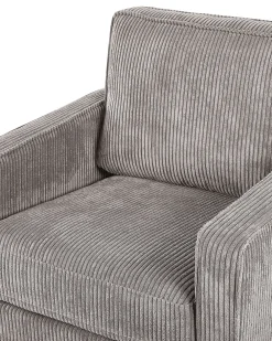 Clearance Beliani Nojatuoli Vakosametti Harmaa Vind