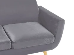 Tekstiilit<Beliani Paallinen 3-Istuttavaan Sohvaan Harmaa Bernes