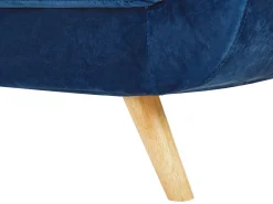 Store Beliani Paallinen 3-Istuttavaan Sohvaan Sininen Bernes