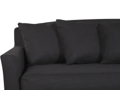 Tekstiilit<Beliani Paallinen 3-Istuttavalle Sohvalle Musta Gilja