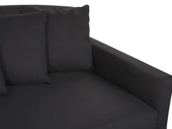 Tekstiilit<Beliani Paallinen 3-Istuttavalle Sohvalle Musta Gilja