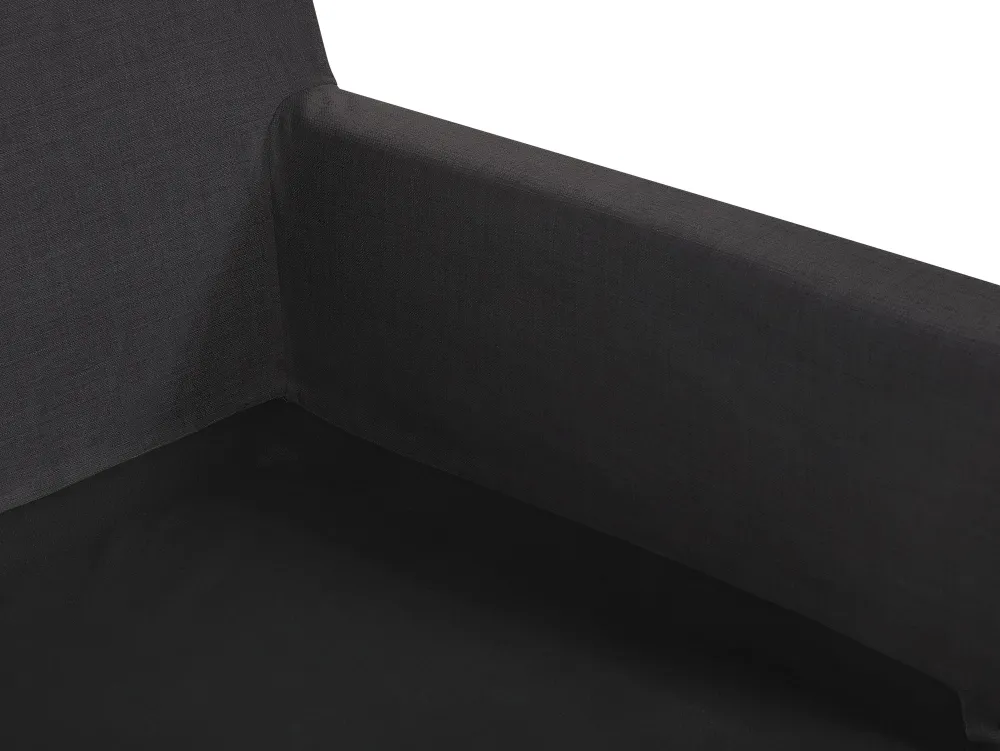 Tekstiilit<Beliani Paallinen 3-Istuttavalle Sohvalle Musta Gilja