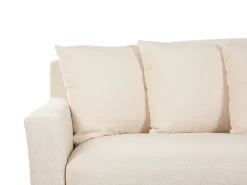 Clearance Beliani Paallinen 3-Istuttavalle Sohvalle Beige Gilja