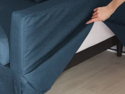 Cheap Beliani Paallinen 3-Istuttavalle Sohvalle Laivastonsininen Gilja