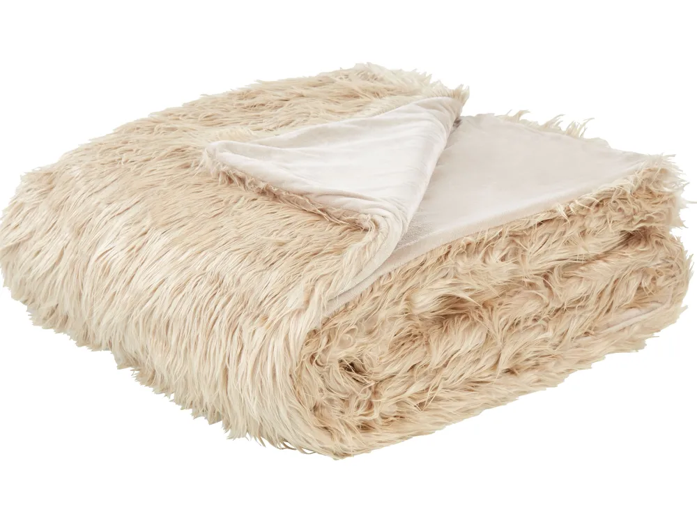 Tekstiilit<Beliani Paivapeitto Vaaleanruskea 200 X 220 Cm Delice