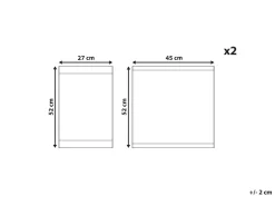 Clearance Beliani Palmunlehtikuviollinen Vaihtokangas Puutarhatuoliin 2 Kpl Cine