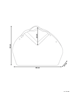 Outlet Beliani Parekori Jalokuusi Kullanruskea 40 X 27 Cm Qara