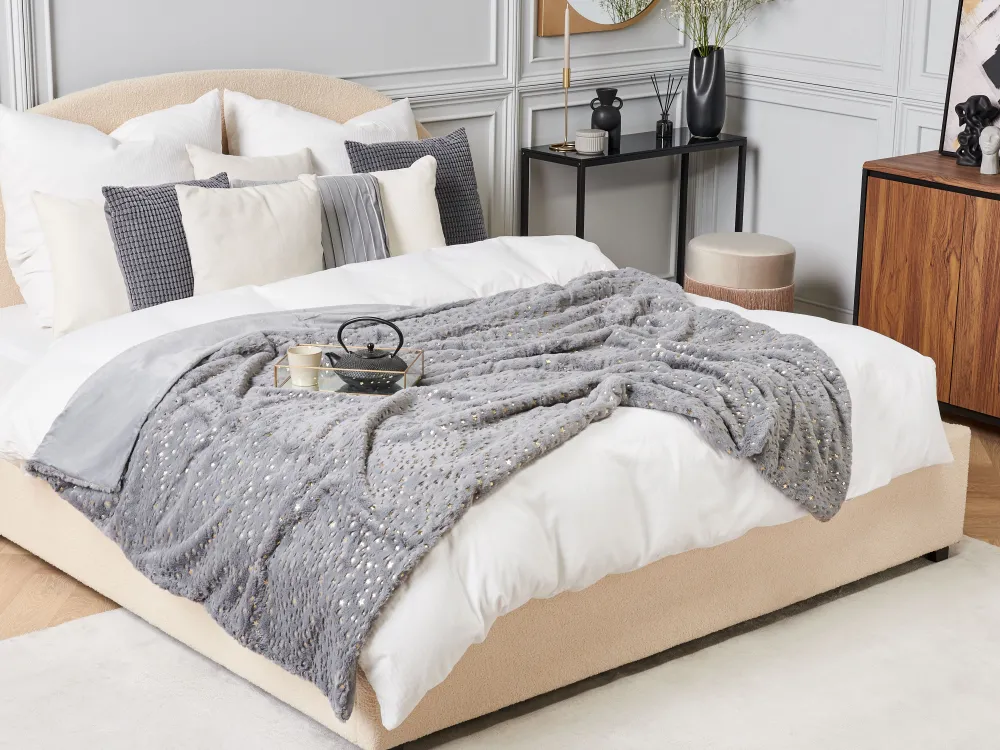 Best Beliani Parisanky Buklee Säilytystila Beige 180 X 200 Cm Vaucluse