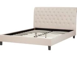 Sängyt<Beliani Parisanky Kangas Beige 180 X 200 Cm Reims