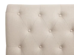 Sängyt<Beliani Parisanky Kangas Beige 180 X 200 Cm Reims