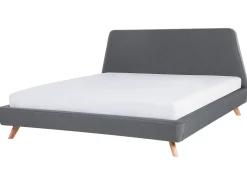 Best Sale Beliani Parisanky Kangas Harmaa 180 X 200 Cm Vienne