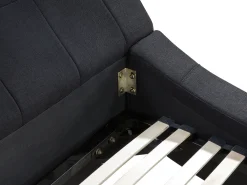 Sängyt<Beliani Parisanky Kangas Musta 180 X 200 Cm Vichy